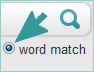 Search by word match